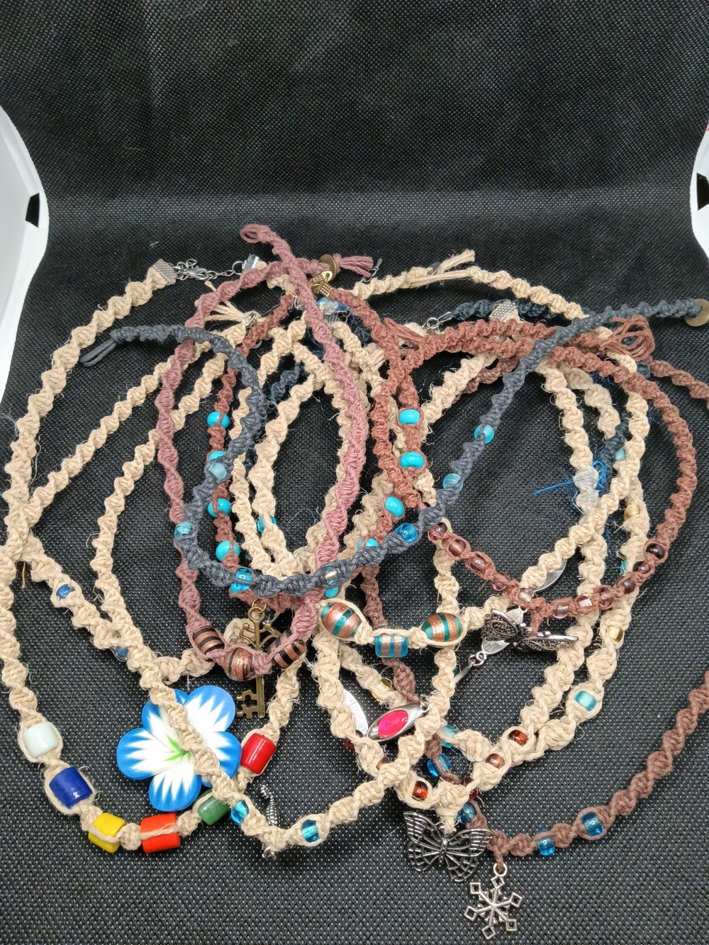 Scrapped Macramé Necklaces